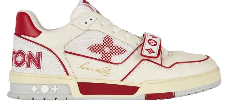 LV Trainers Velcro Strap Mesh Red