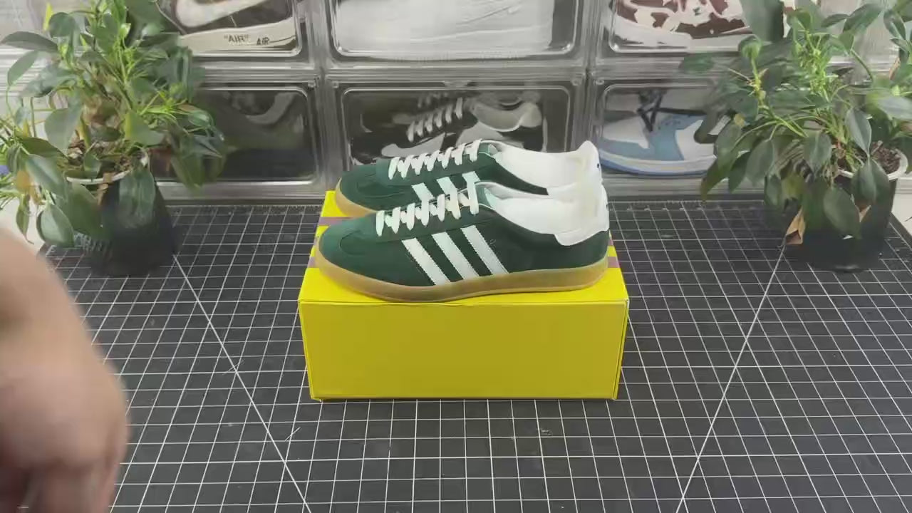 Gucci x Gazelle Green Suede
