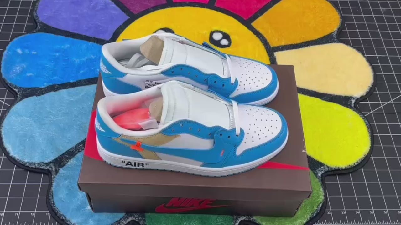 AJ1 Low X OW Customs University Blue