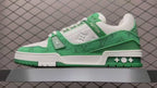 LV Trainers Monogram Denim Green