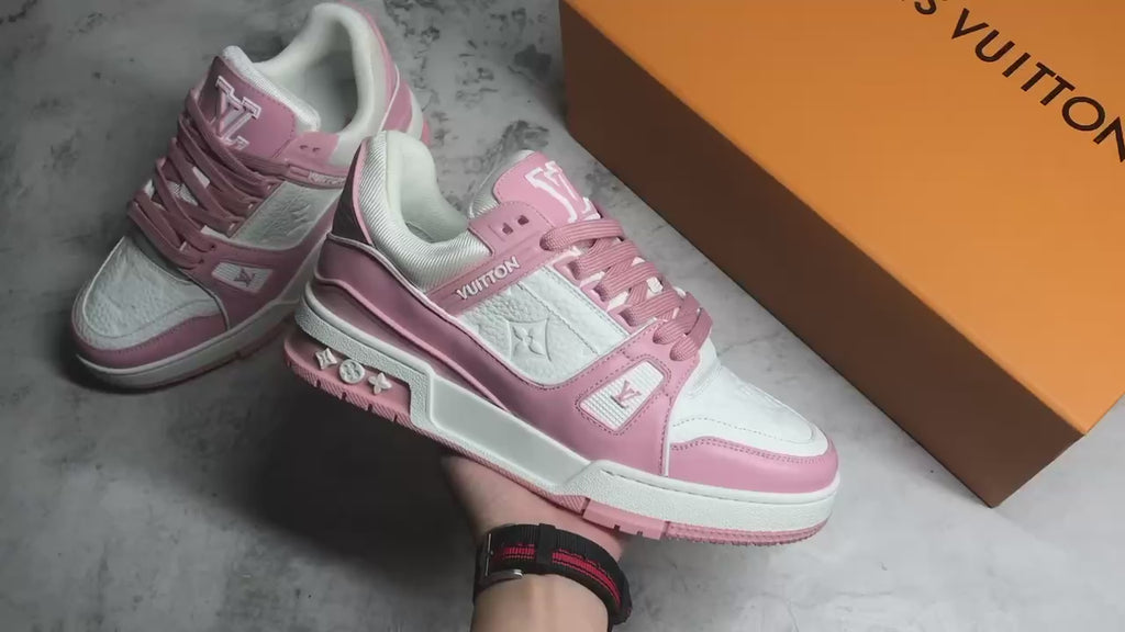 LV Trainers Baby Pink
