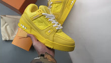 Load and play video in Gallery viewer, LV Trainers Yellow Embossed Monogram
