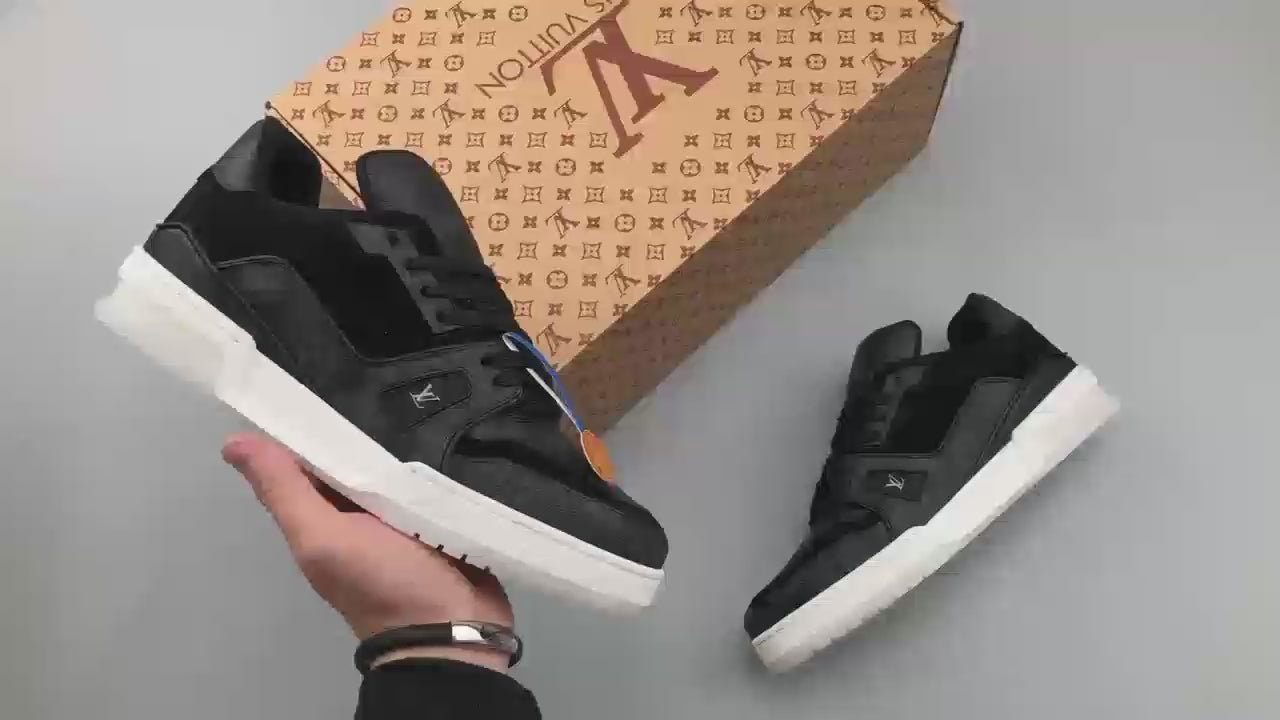 LV Trainers Monogram Black