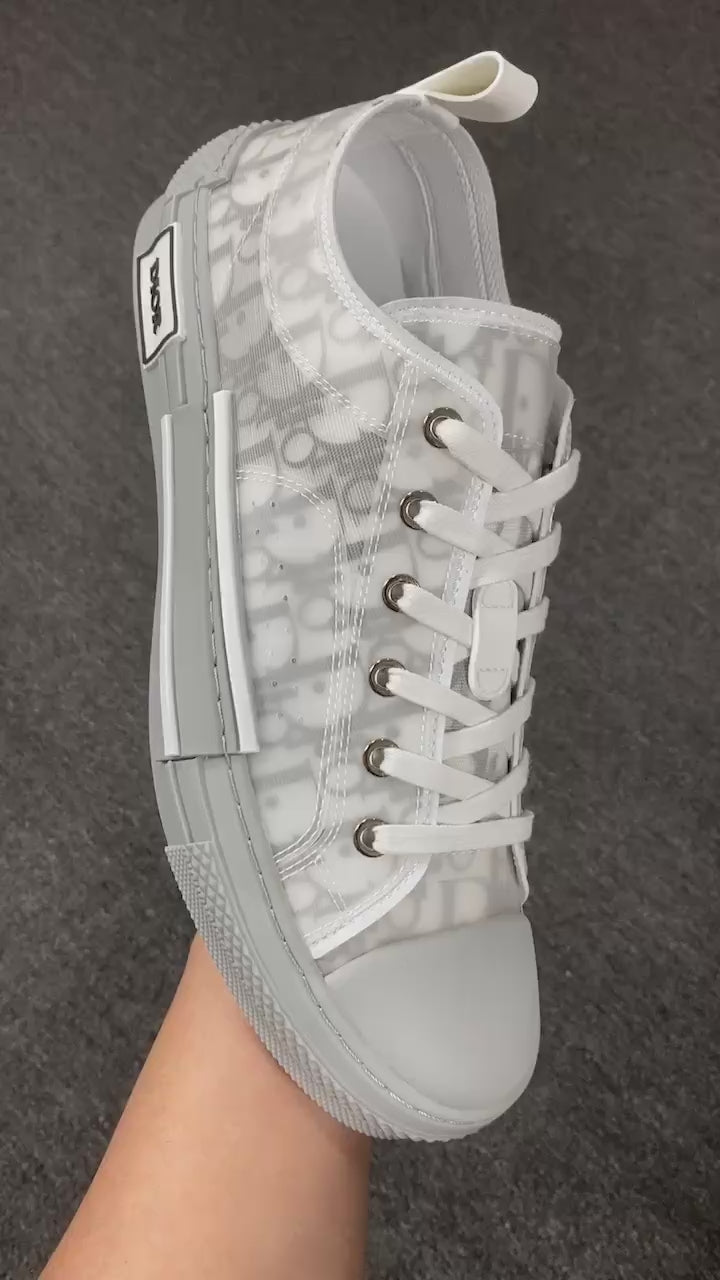 B23 Low Logo Oblique Grey Monogram