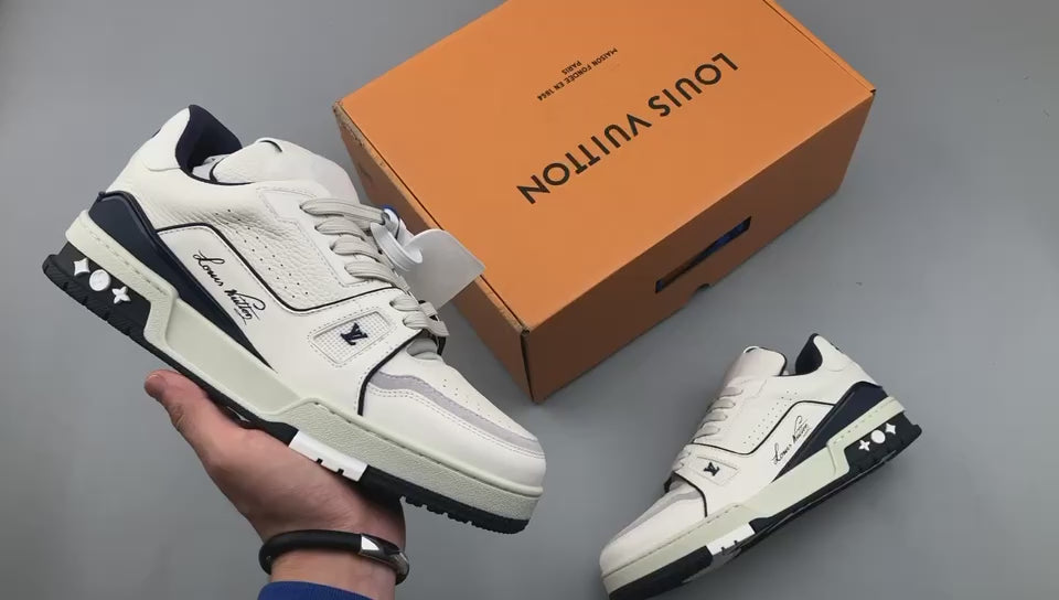 LV Trainers #54 Signature White Marine – THE MINTED PROJECT