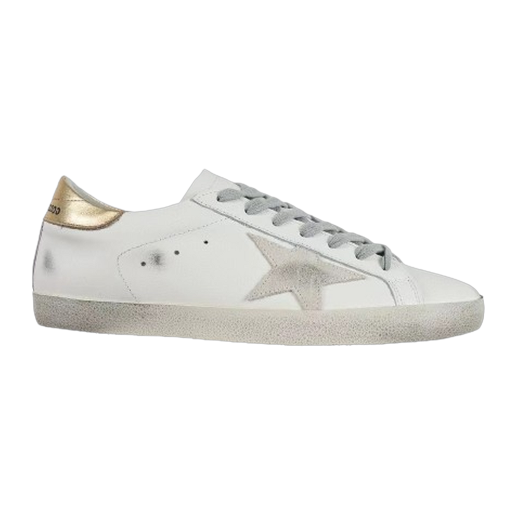 Golden Goose Super-Star Suede Star Gold Heel Tab