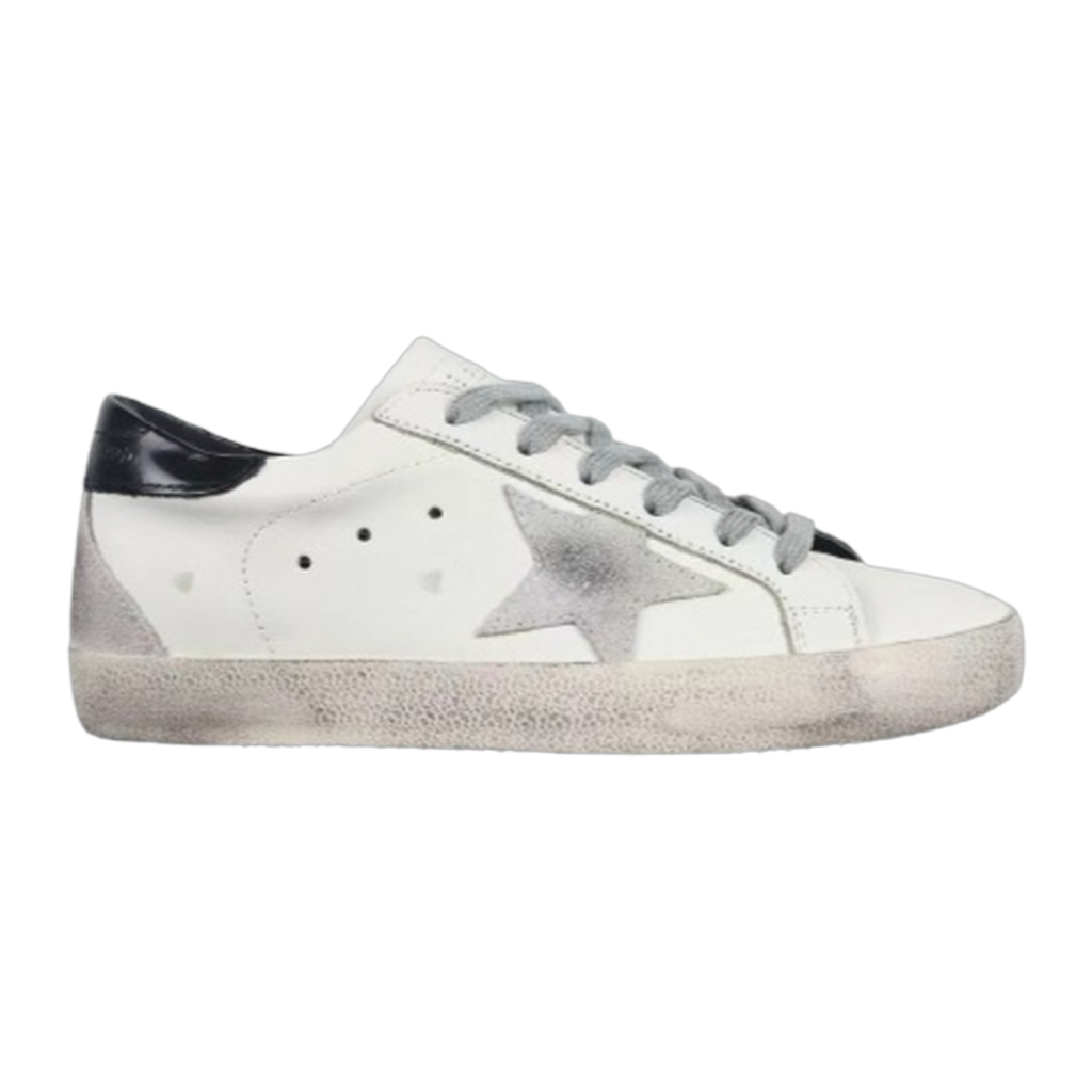 Golden Goose Super-Star Suede Star Black Heel Tab