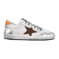 Golden Goose Ball-Star Brown Star Orange Heel Tab