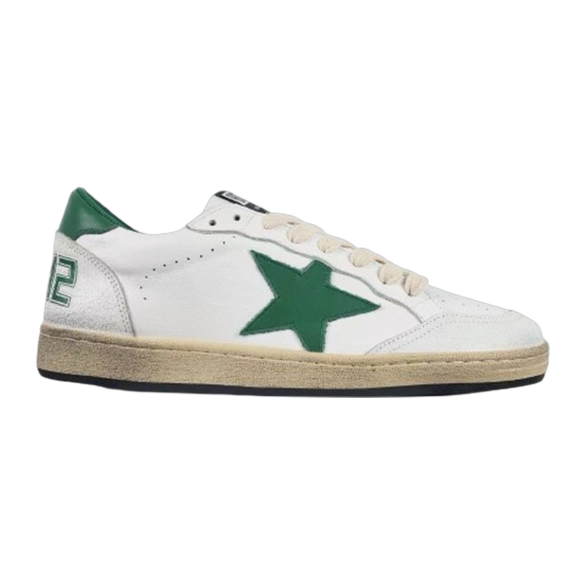 Golden Goose Ball-Star Green Star Green Heel Tab