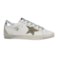 Golden Goose Super-Star Glitter Gold Star Silver Heel Tab