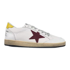 Golden Goose Ball-Star Red Star Yellow Heel Tab