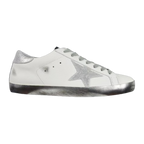 Golden Goose Ball-Star Silver Star Silver Heel Tab Silver Base