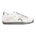 Golden Goose Super-Star Silver Star Silver Heel Tab Silver Sole