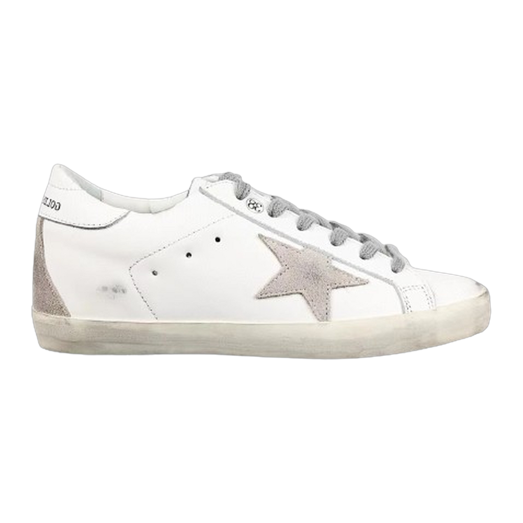 Golden Goose Super-Star Suede Star White Heel Tab