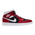 AJ1 Mid Gym Red Black