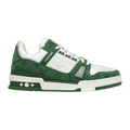 LV Trainers Monogram Denim Green