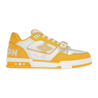 LV Trainers Velcro Strap Monogram Denim Yellow