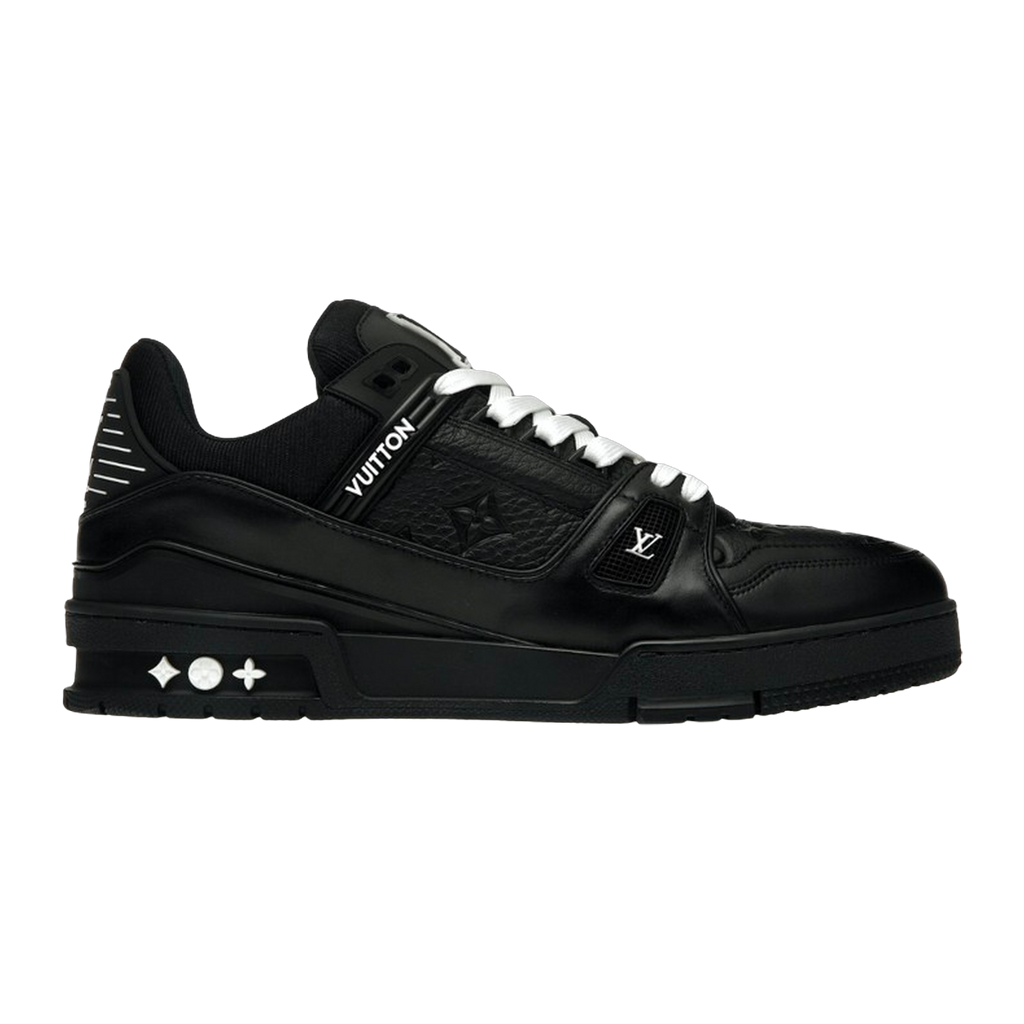LV Trainers Black Embossed Monogram