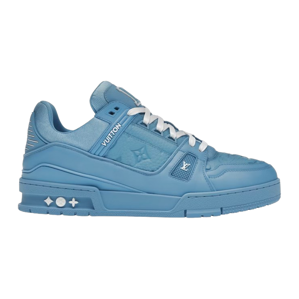 LV Trainers Blue Embossed Monogram