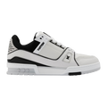 LV Trainers Denim Noir White