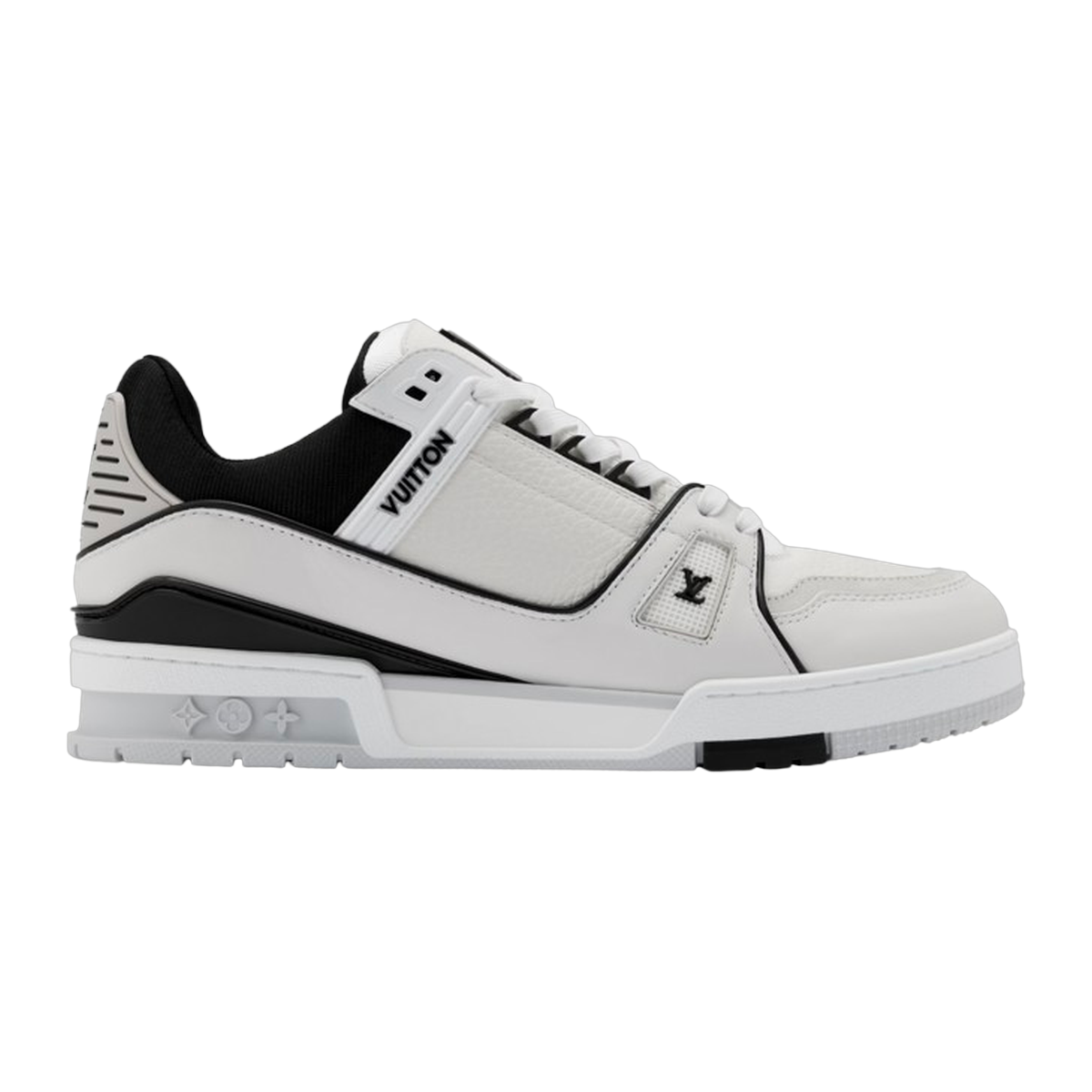 LV Trainers Denim Noir White
