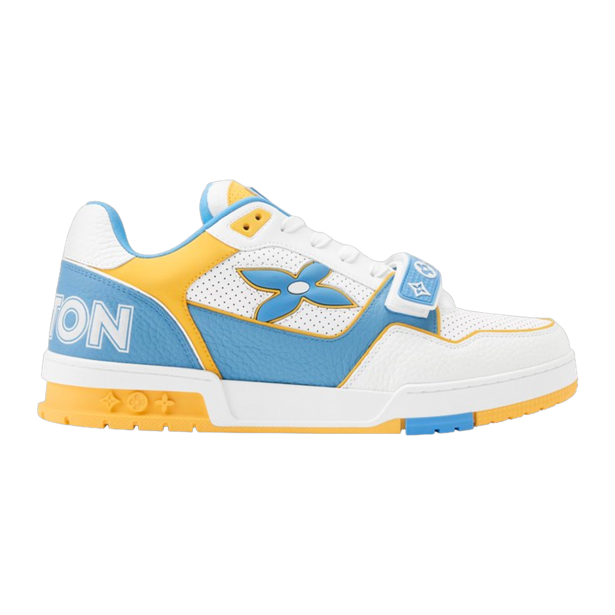 LV Trainers Velcro Blue Yellow