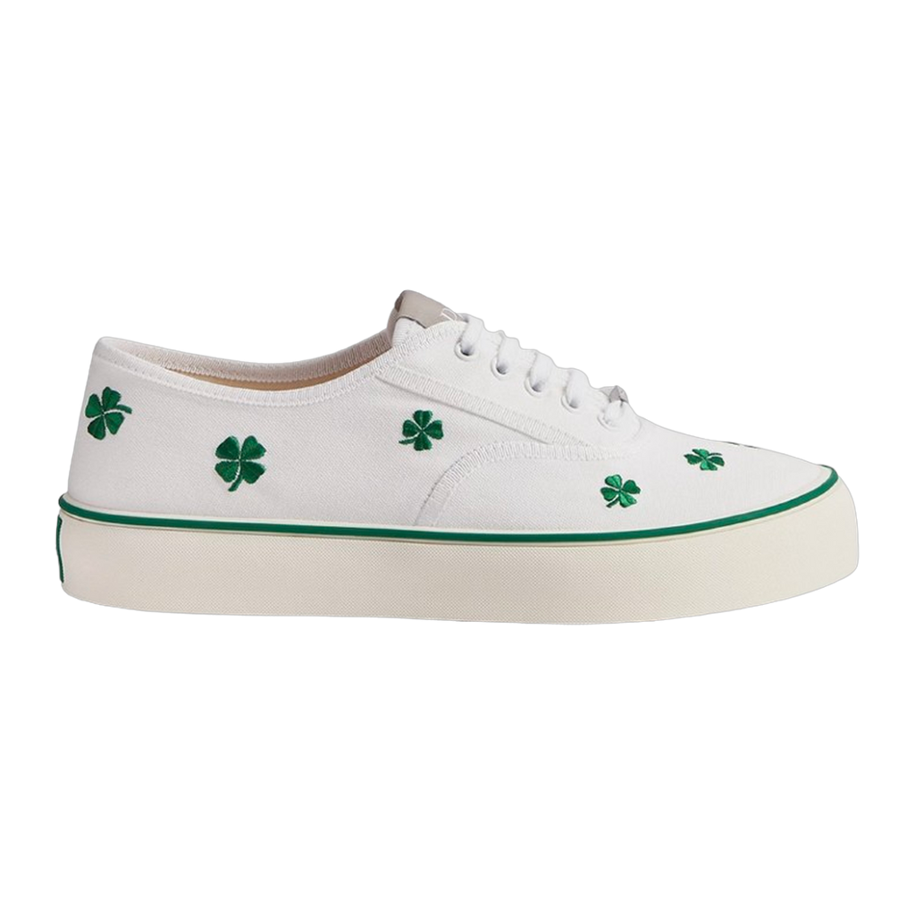 Saltwind Sneaker Clover on White Cotton