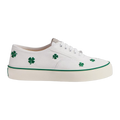 Saltwind Sneaker Clover on White Cotton