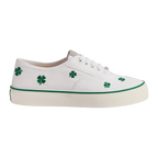 Saltwind Sneaker Clover on White Cotton