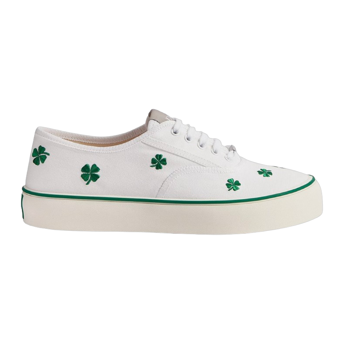 Saltwind Sneaker Clover on White Cotton