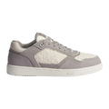 B27 Low-Top Trianon Gray and Cream Grained Calfskin