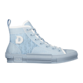 B23 High Top Logo Oblique Light Blue Monogram