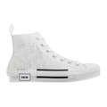 B23 High Top Logo Oblique White Monogram