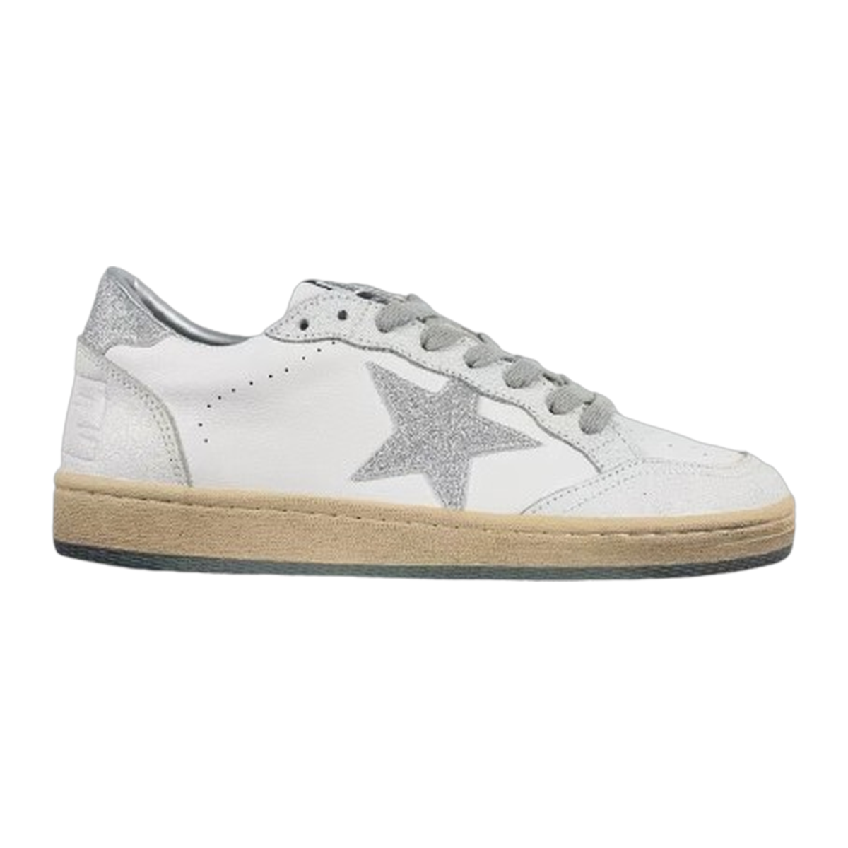 Golden Goose Ball-Star Glitter Star Glitter Heel Tab