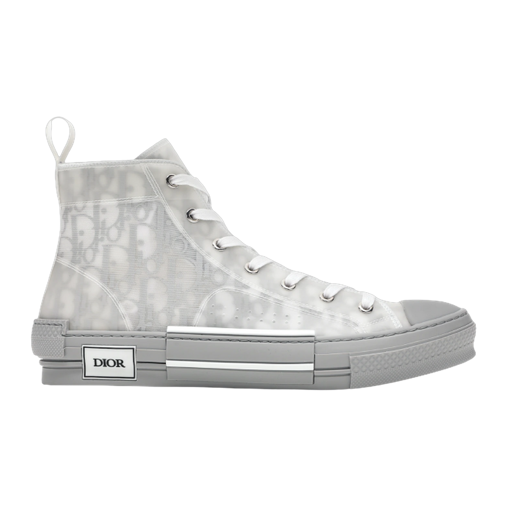 B23 High Top Logo Oblique Grey Monogram