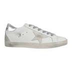 Golden Goose Super-Star Suede Star Silver Heel Tab