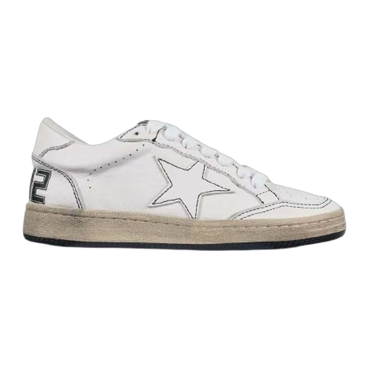 Golden Goose Ball-Star White Star White Heel Tab