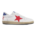 Golden Goose Ball-Star Red Star Blue Heel Tab