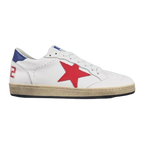 Golden Goose Ball-Star Red Star Blue Heel Tab