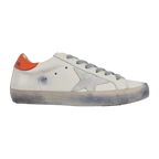 Golden Goose Ball-Star Suede Star Orange Heel Tab