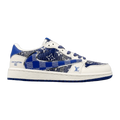 AJ1 Low Travis Scott x LV Blue Monogram Customs