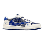 AJ1 Low Travis Scott x LV Blue Monogram Customs