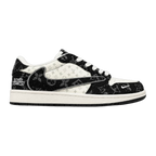AJ1 Low Travis Scott x LV Black Monogram Customs