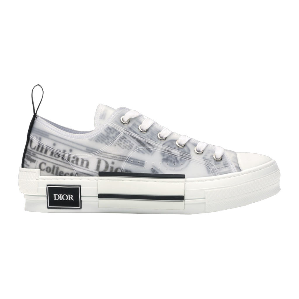 B23 Low Top Logo Oblique Newspaper Monogram