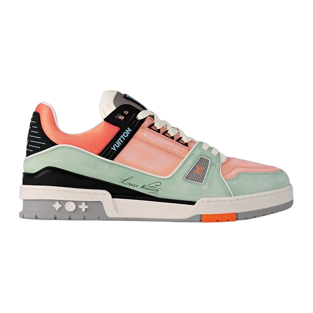 LV Trainers Orange Sage