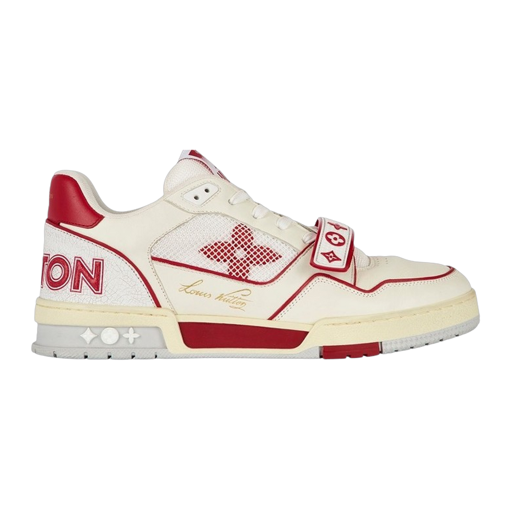 LV Trainers Velcro Strap Mesh Red