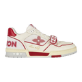 LV Trainers Velcro Strap Mesh Red