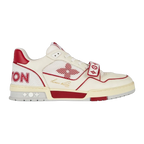 LV Trainers Velcro Strap Mesh Red