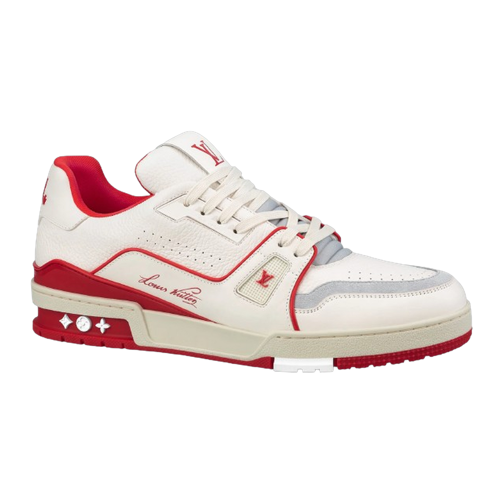 LV Trainers #54 Signature White Red