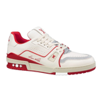 LV Trainers #54 Signature White Red